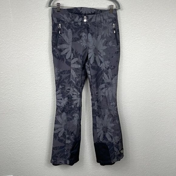 Killtec Insulated Ski Pants Gray Floral Camo Snowboard Active Sport Sz 6 - Picture 1 of 14
